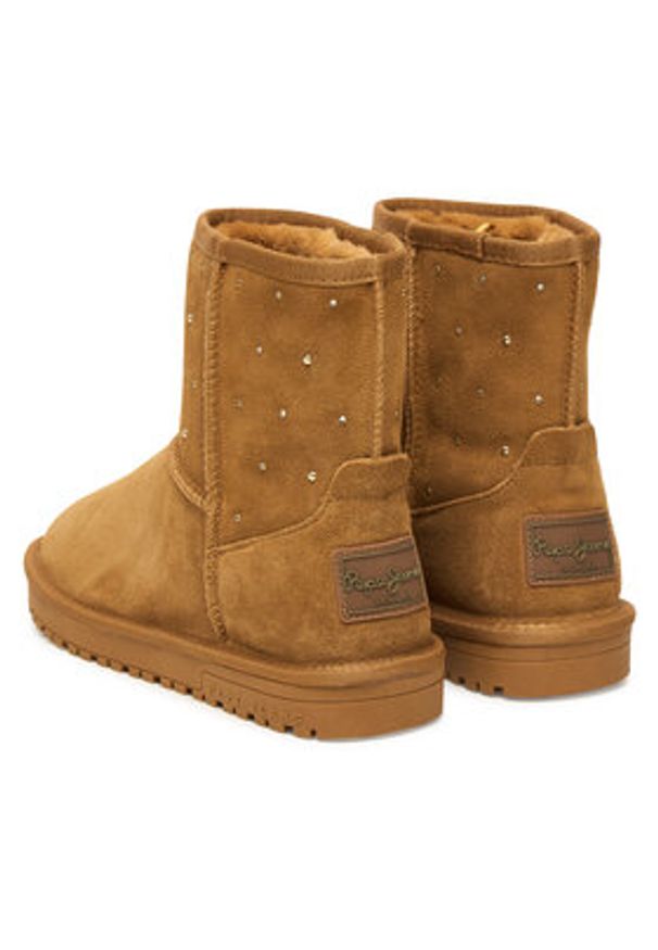 Pepe Jeans Śniegowce Diss West W PLS500002 Brązowy. Kolor: brązowy. Materiał: zamsz, skóra