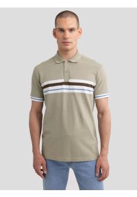 Big-Star - Koszulka męska polo pistacjowa Poloer 300. Okazja: na co dzień. Typ kołnierza: polo. Kolor: zielony. Materiał: dzianina, skóra, jeans. Wzór: aplikacja. Styl: klasyczny, elegancki, casual #4