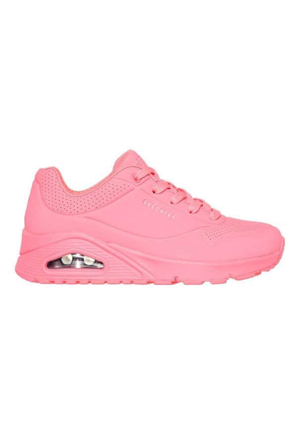 skechers - Tenisówki Skechers Model Uno -stand On Air Kolor Rose. Zapięcie: sznurówki. Kolor: różowy. Materiał: syntetyk, tkanina, materiał. Szerokość cholewki: normalna. Sport: turystyka piesza