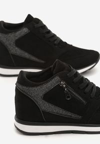 Renee - Czarne Sneakersy I Surrender. Kolor: czarny. Obcas: na koturnie #3