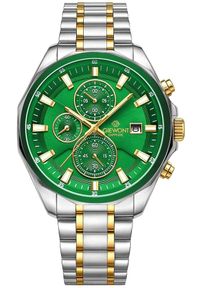 Zegarek Giewont Zegarek Męski Chronograph Sapphire Srebrno Zielony GW7290-B7. Kolor: srebrny, wielokolorowy, zielony #1