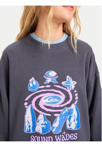 Quiksilver Bluza EQWFT03188 Szary Oversize. Kolor: szary. Materiał: bawełna #2