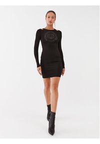 Just Cavalli Sukienka koktajlowa 75PAO9A4 Czarny Slim Fit. Kolor: czarny. Materiał: wiskoza. Styl: wizytowy #5