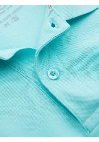 Ombre Clothing - Męska koszulka polo jednokolorowa BASIC z dzianiny pique - miętowa V18 OM-POBS-0100 - XL. Okazja: na co dzień. Typ kołnierza: polo. Kolor: miętowy. Materiał: dzianina. Wzór: aplikacja, jednolity, haft. Sezon: lato, wiosna. Styl: sportowy, wizytowy, klasyczny, casual #10