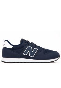 Buty New Balance GM500EN2 - granatowe. Kolor: niebieski. Materiał: tworzywo sztuczne, materiał. Szerokość cholewki: normalna