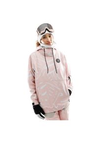 SIROKO - Kurtka snowboardowa damska W1-W Lapland. Kolor: różowy. Materiał: materiał, softshell. Sport: snowboard