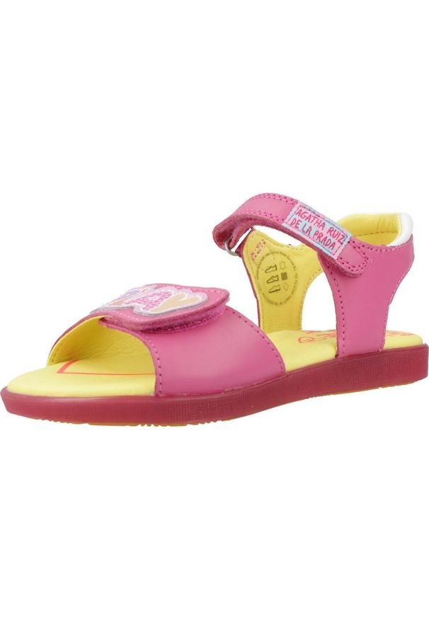 Agatha Ruiz de la Prada - Sandały AGATHA RUIZ DE LA PRADA 242960A Rose. Kolor: różowy. Materiał: skóra, tkanina. Sport: turystyka piesza