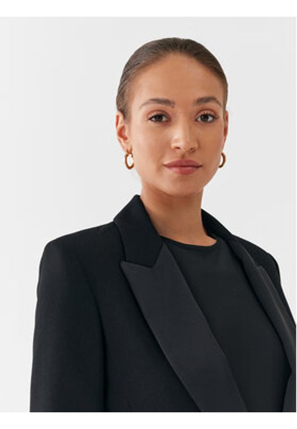 Marella Marynarka Nardo 2330460533 Czarny Regular Fit. Kolor: czarny. Materiał: syntetyk