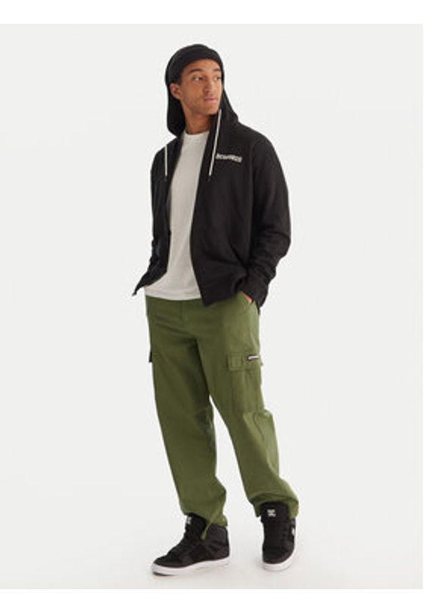 DC Shoes Spodnie cargo Worker Baggy Chino Cargo EDYNP03170 Zielony Relaxed Fit. Kolor: zielony. Materiał: bawełna