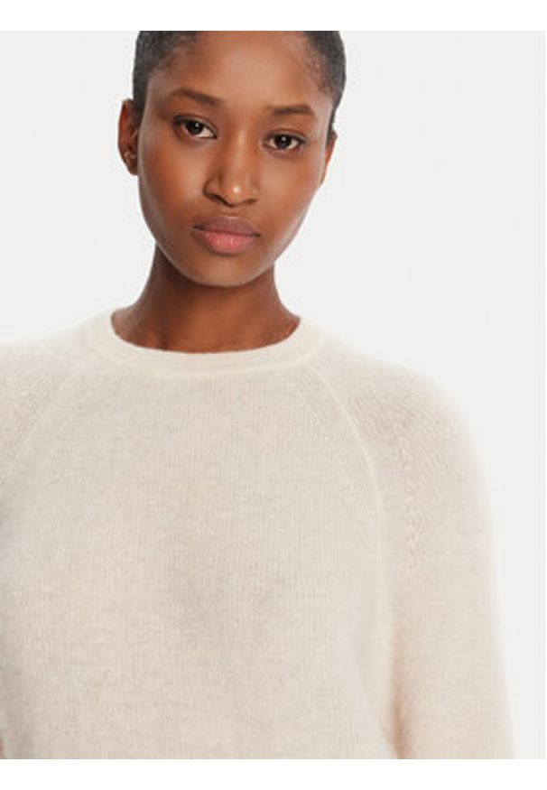 Marella Sweter Digione 2523366414 Écru Regular Fit. Materiał: wełna