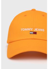 Tommy Jeans - Chiara Ferragni figi (2-pack) kolor pomarańczowy z aplikacją. Kolor: pomarańczowy. Materiał: bawełna. Wzór: aplikacja