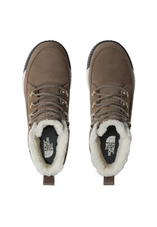The North Face Botki NF0A4T3X8IU1 Brązowy. Kolor: brązowy. Materiał: skóra, zamsz
