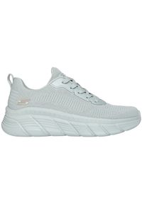skechers - Adidasy Skechers Bobs B Flex Hi - Fly, Kobiety. Kolor: niebieski. Materiał: materiał