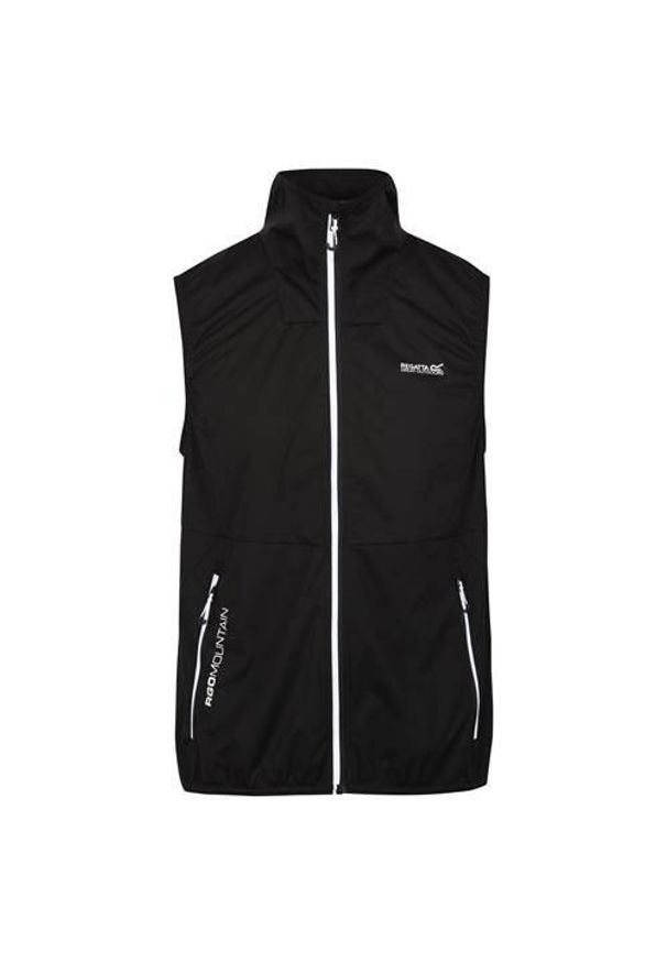 Kamizelka turystyczna męska Lankin Regatta softshell. Kolor: czarny. Materiał: syntetyk. Długość rękawa: bez rękawów