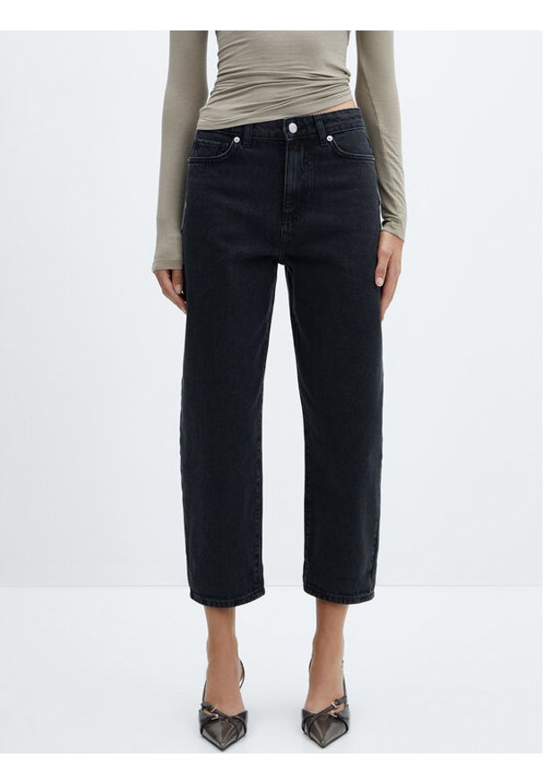 mango - Jeansy Mango. Kolor: czarny