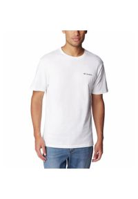 columbia - Koszulka Męska Columbia CSC Basic Logo Short Sleeve T-Shirt. Kolor: biały