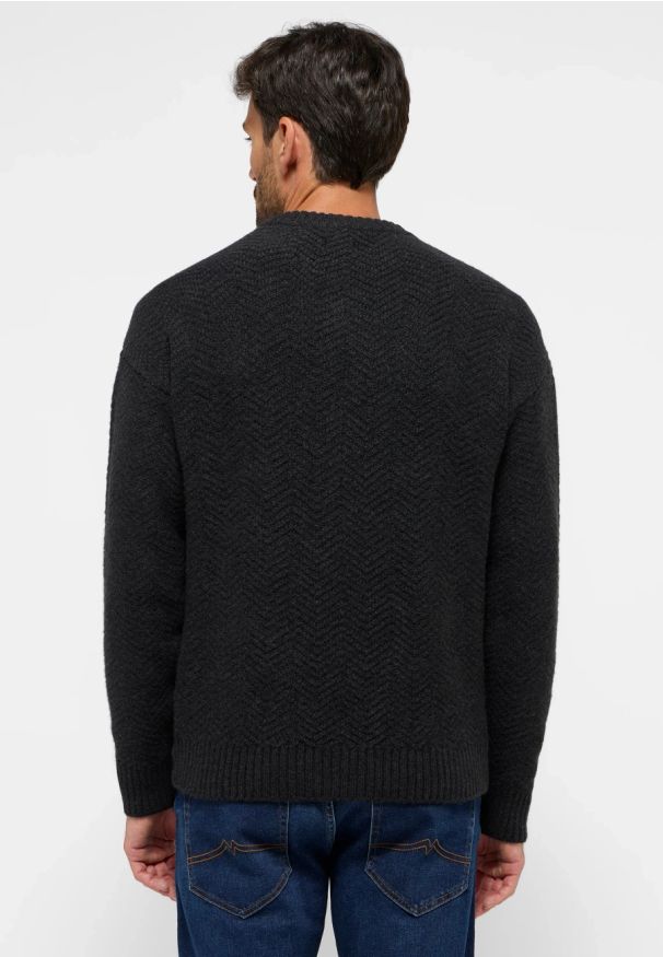 Męski Sweter Mustang Style Elwood Anthra Melange 1015822 4151. Okazja: na co dzień. Typ kołnierza: golf. Materiał: poliester, bawełna, materiał, akryl, wiskoza. Długość rękawa: długi rękaw. Długość: krótkie, długie. Styl: klasyczny, casual, elegancki