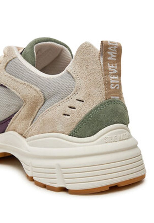 Steve Madden Sneakersy Plaja SM11001908 Biały. Kolor: biały. Materiał: skóra