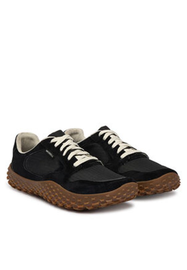 Merrell Sneakersy WRAPT SNEAKER Czarny. Kolor: czarny. Materiał: skóra, zamsz