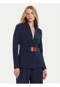 Rinascimento Marynarka CFC0126214003 Granatowy Slim Fit. Kolor: niebieski. Materiał: syntetyk