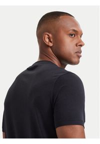 Karl Lagerfeld - KARL LAGERFELD T-Shirt 755780 564235 Granatowy Regular Fit. Typ kołnierza: dekolt w karo. Kolor: niebieski. Materiał: bawełna #3