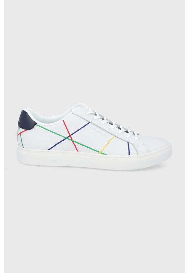 Paul Smith - Buty skórzane. Nosek buta: okrągły. Zapięcie: sznurówki. Kolor: biały. Materiał: skóra