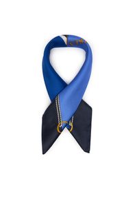 Lauren Ralph Lauren - LAUREN RALPH LAUREN Chusta jedwabna Colour-Blocked Anchor-Crest 454P09785003 Niebieski. Kolor: niebieski. Materiał: jedwab #1