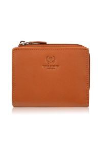 PAOLO PERUZZI - Portfel damski skórzany mały pomarańczowy w orientacji poziomej z RFID Paolo Peruzzi SL-06-OR. Kolor: pomarańczowy. Materiał: skóra #1