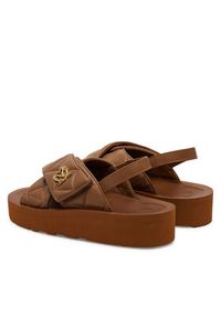 Love Moschino - LOVE MOSCHINO Sandały JA16044I1MIE0201 Brązowy. Kolor: brązowy. Materiał: skóra #5