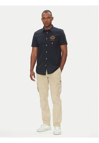 Aeronautica Militare Koszula 251CA1285CT3288 Granatowy Regular Fit. Kolor: niebieski. Materiał: bawełna