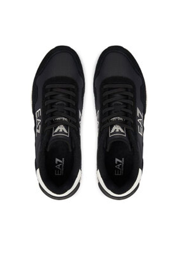 EA7 Emporio Armani Sneakersy 7X000380 AF19175 MC138 Czarny. Kolor: czarny. Materiał: skóra
