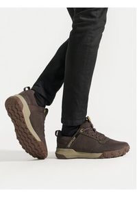 CAT Footwear Sneakersy Hex Ready Low P726016 Brązowy. Kolor: brązowy. Materiał: nubuk, skóra #5