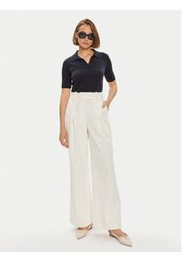 Weekend Max Mara Sweter Roncolo 2425366091 Granatowy Regular Fit. Kolor: niebieski. Materiał: bawełna #4