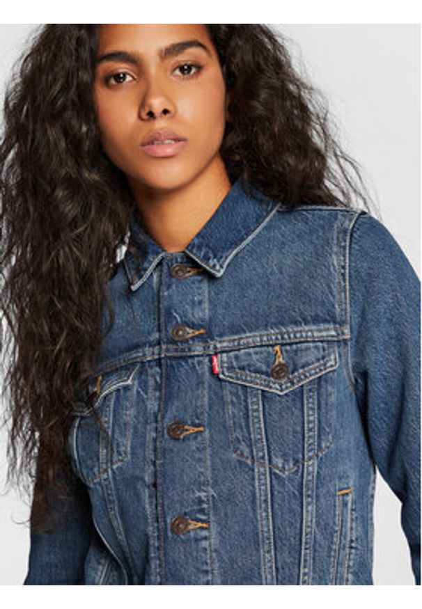 Levi's® Kurtka jeansowa Original Trucker 29945-0063 Granatowy Regular Fit. Kolor: niebieski. Materiał: bawełna