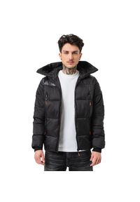 CANADIAN PEAK - Kurtka turystyczna męska Canadian Peak Bayeak. Kolor: czarny. Materiał: poliamid. Sezon: zima. Sport: turystyka piesza #1