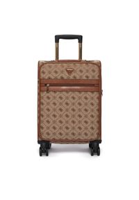 Guess Walizka kabinowa Melinda Logo TWLP99 02983 Beżowy. Kolor: beżowy. Materiał: poliester #1