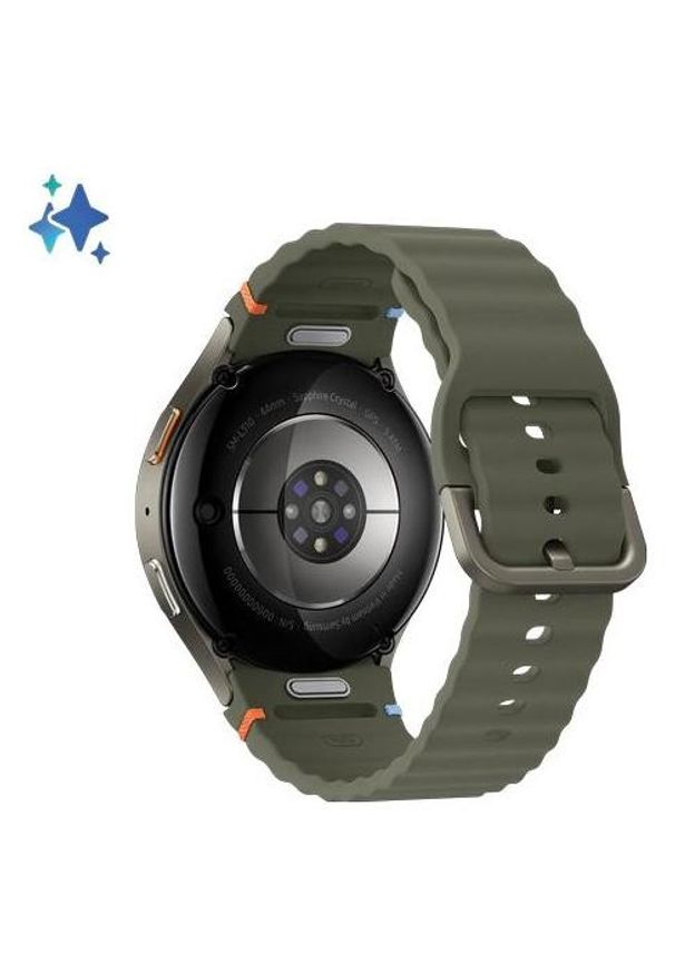 SAMSUNG - Samsung Galaxy Watch 7 LTE 44mm Zielony (L315). Rodzaj zegarka: cyfrowe. Kolor: zielony. Materiał: skóra. Styl: casual