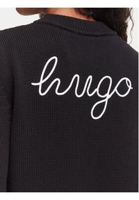 Hugo - HUGO Sweter Saje 50564300 Czarny Regular Fit. Kolor: czarny. Materiał: bawełna #3