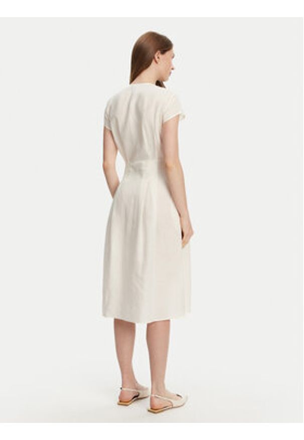 TwinSet - TWINSET Sukienka letnia 251TT2072 Écru Loose Fit. Materiał: lyocell. Sezon: lato