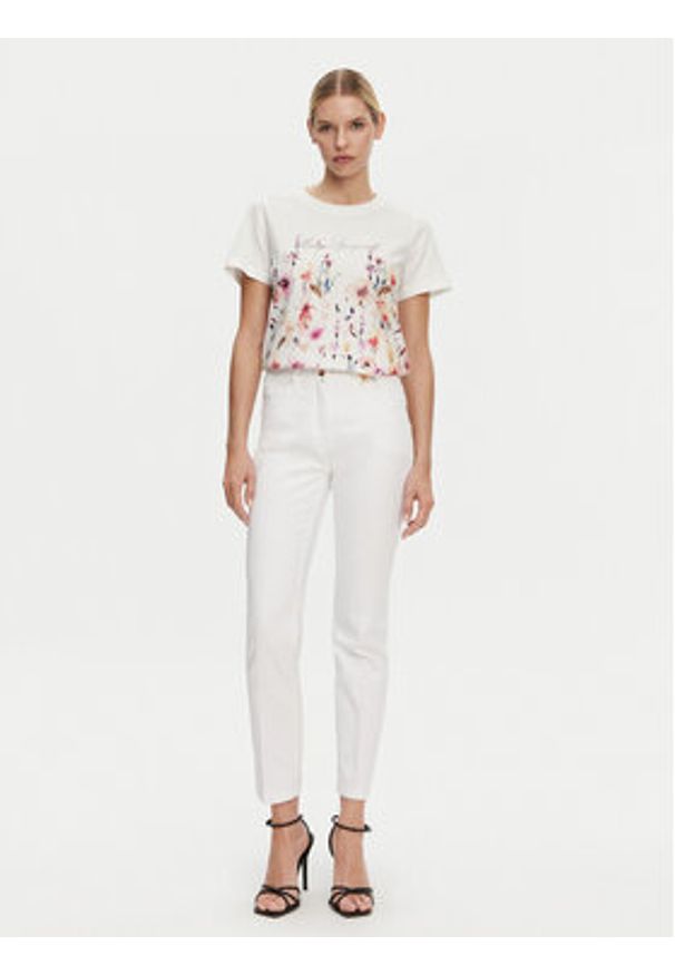 Luisa Spagnoli T-Shirt Boemi 542083 Biały Regular Fit. Kolor: biały. Materiał: bawełna