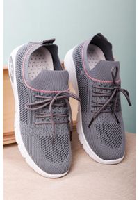 Casu - Szare buty sportowe sznurowane casu 204/6g. Kolor: szary #2
