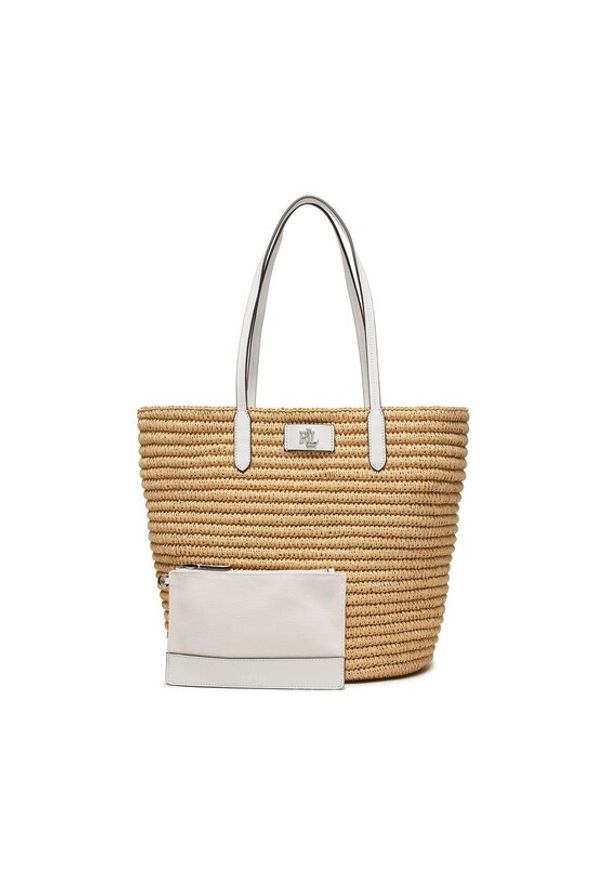 Torebka Lauren Ralph Lauren. Kolor: beżowy