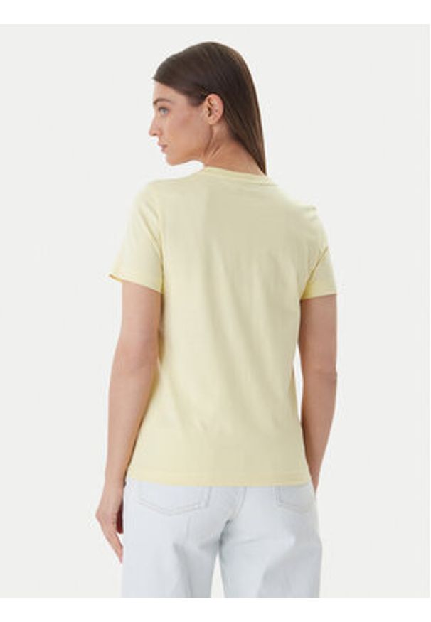 Calvin Klein Jeans T-Shirt Archive LV047B205G Żółty Regular Fit. Kolor: żółty. Materiał: bawełna