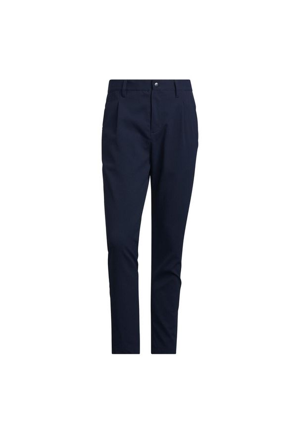 Adidas - Spodnie Go-to Pleated. Kolor: niebieski. Sport: golf
