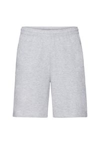 FRUIT OF THE LOOM - Spodenki Jersey Dla Dorosłych Unisex. Kolor: szary. Materiał: jersey