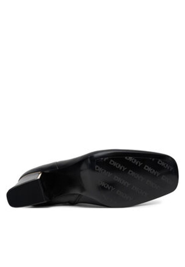 DKNY Botki Cianna K3570036 Czarny. Kolor: czarny. Materiał: skóra