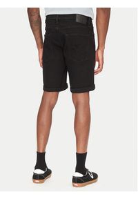 Jack & Jones - Jack&Jones Szorty jeansowe Rick 12269497 Czarny Regular Fit. Kolor: czarny. Materiał: bawełna