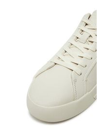 TOMMY HILFIGER - Tommy Hilfiger Sneakersy Th Court Best Tumbled Lth FM0FM05324 Beżowy. Kolor: beżowy. Materiał: skóra #4