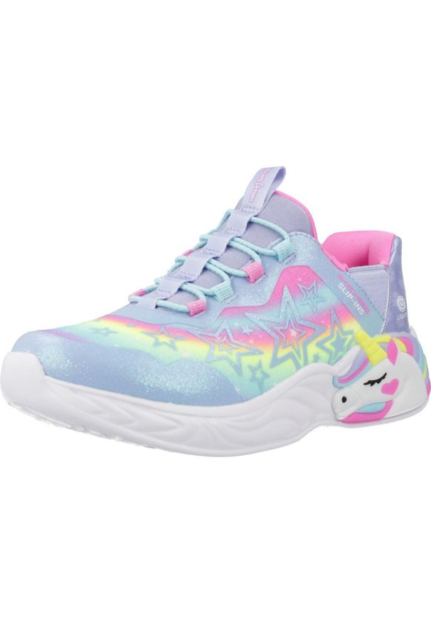 skechers - Tenisówki Skechers Model Unicorn Dreams Kolor Wielokolorowy. Kolor: wielokolorowy. Materiał: syntetyk, tkanina. Model: Skechers Sport. Sport: turystyka piesza