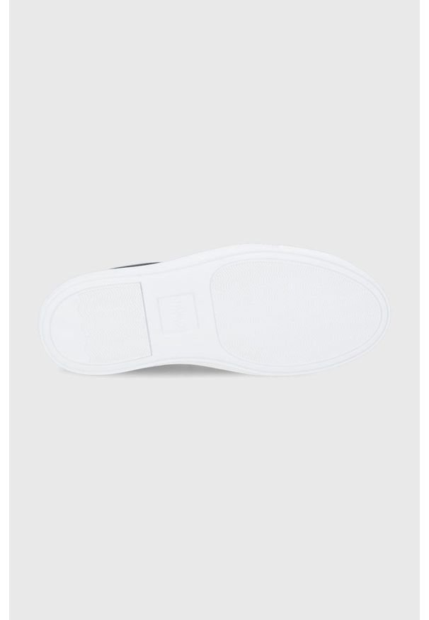 Hugo - Buty skórzane. Nosek buta: okrągły. Kolor: czarny. Materiał: skóra